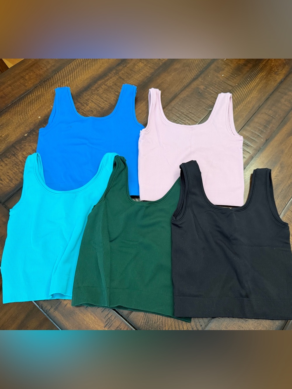Lot of 5 Athleta "Above the Rib" tank size 8/10